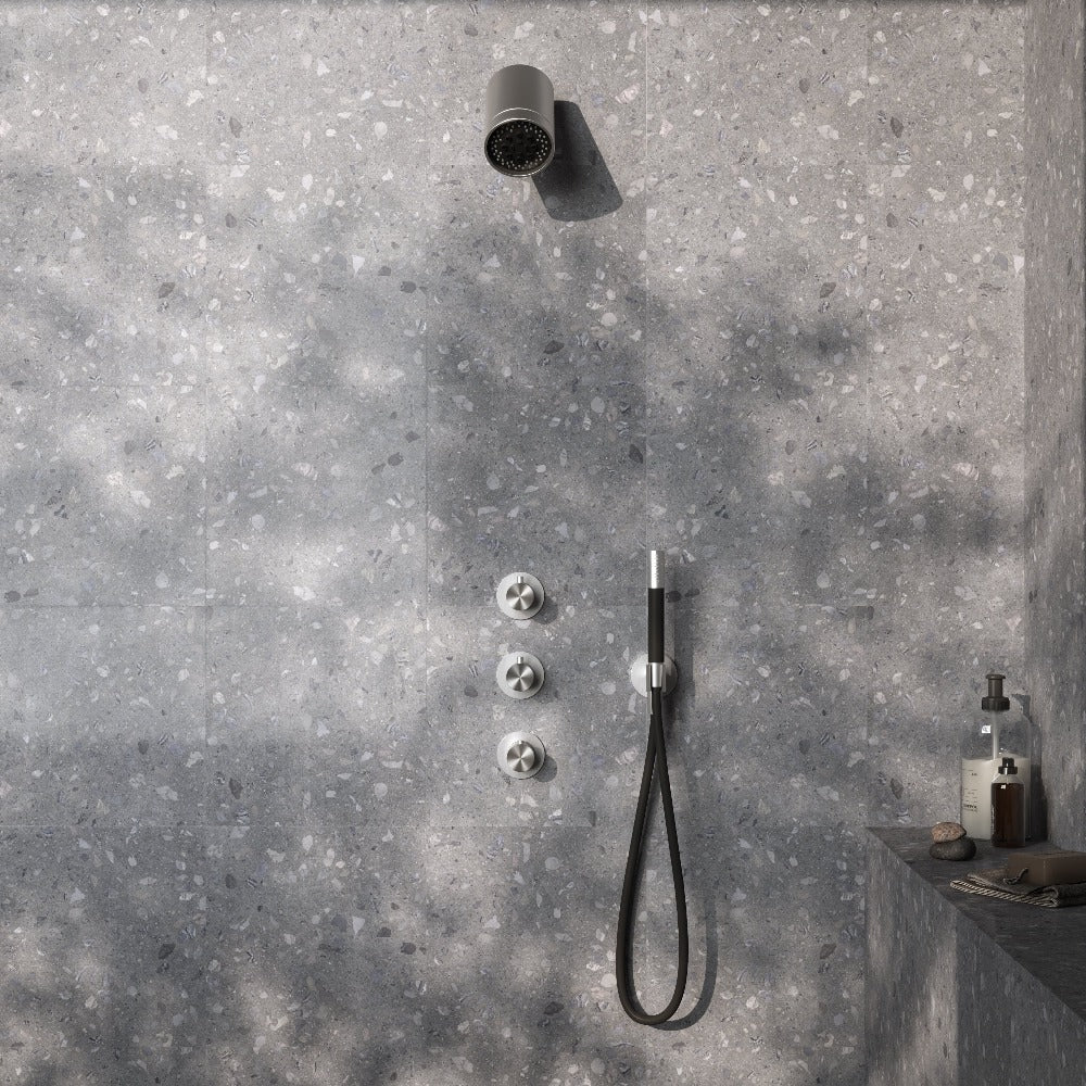 Archie IBS73 Complete thermostatic shower installation set Archie with 2 shut-off valves