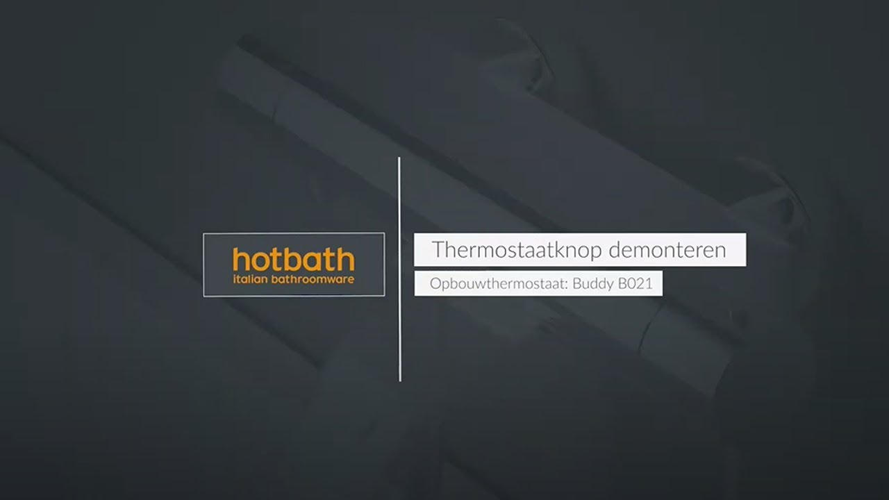 Installatie - B021 thermostaatknop demonteren
